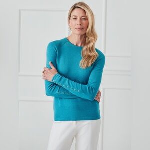 J McLaughlin Jamey Sweater size L light blue